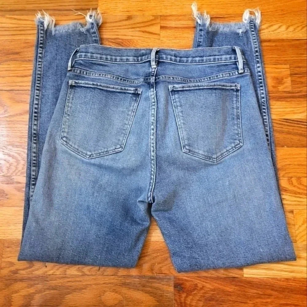 3x1 Made Here High Rise Frayed Hem Jeans in ACE(25) - Picture 2 of 9